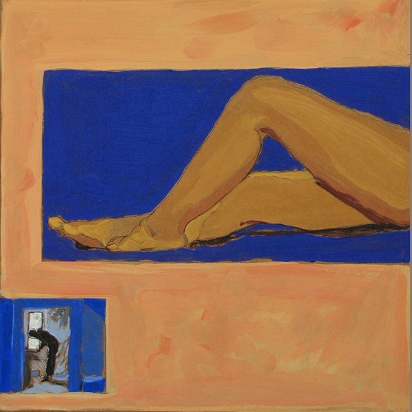 Jambes I - 30x30 - tempera